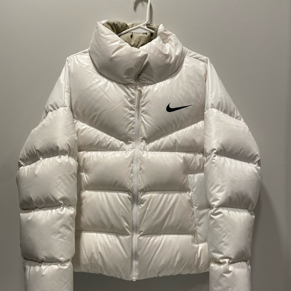Nike White Puffer Jacket